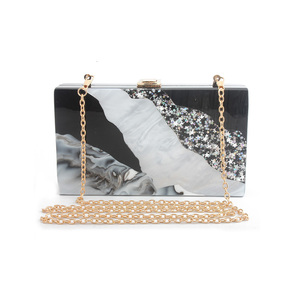 SEA WAVE ACRYLIC CLUTCH BAG LML-2008